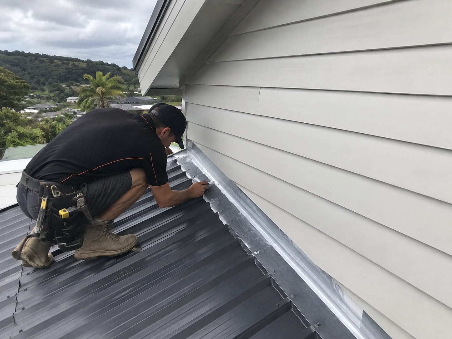 Flashing repair on a Whangarei roof