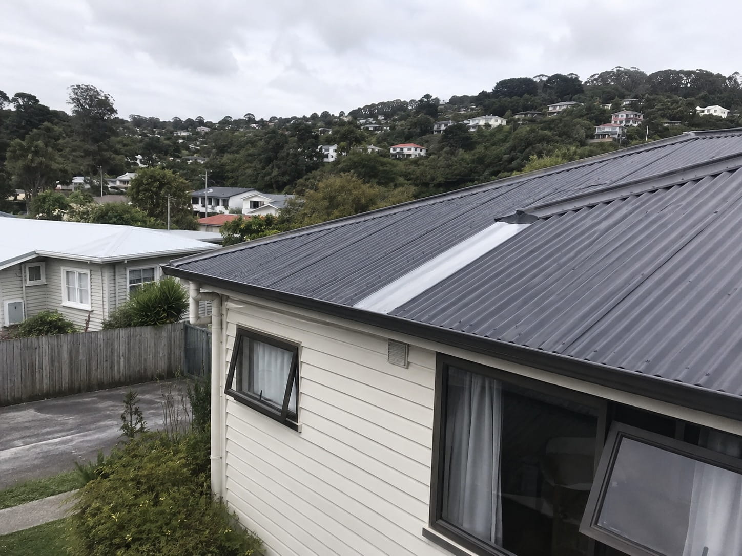 Ridge flashing and roof repair on a Whangarei home